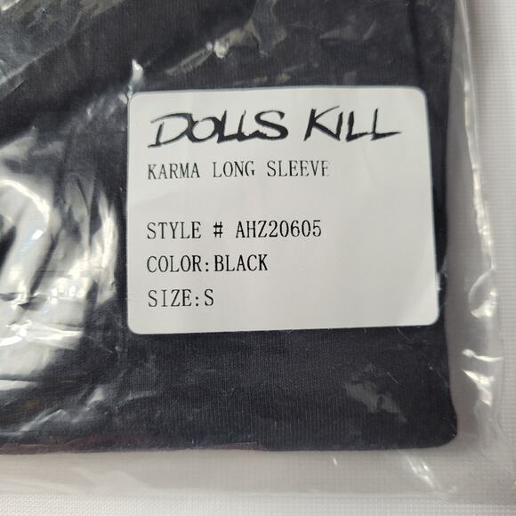 NWT Karma's A B* Bedazzled Crop Tee size Small - Picture 6 of 7